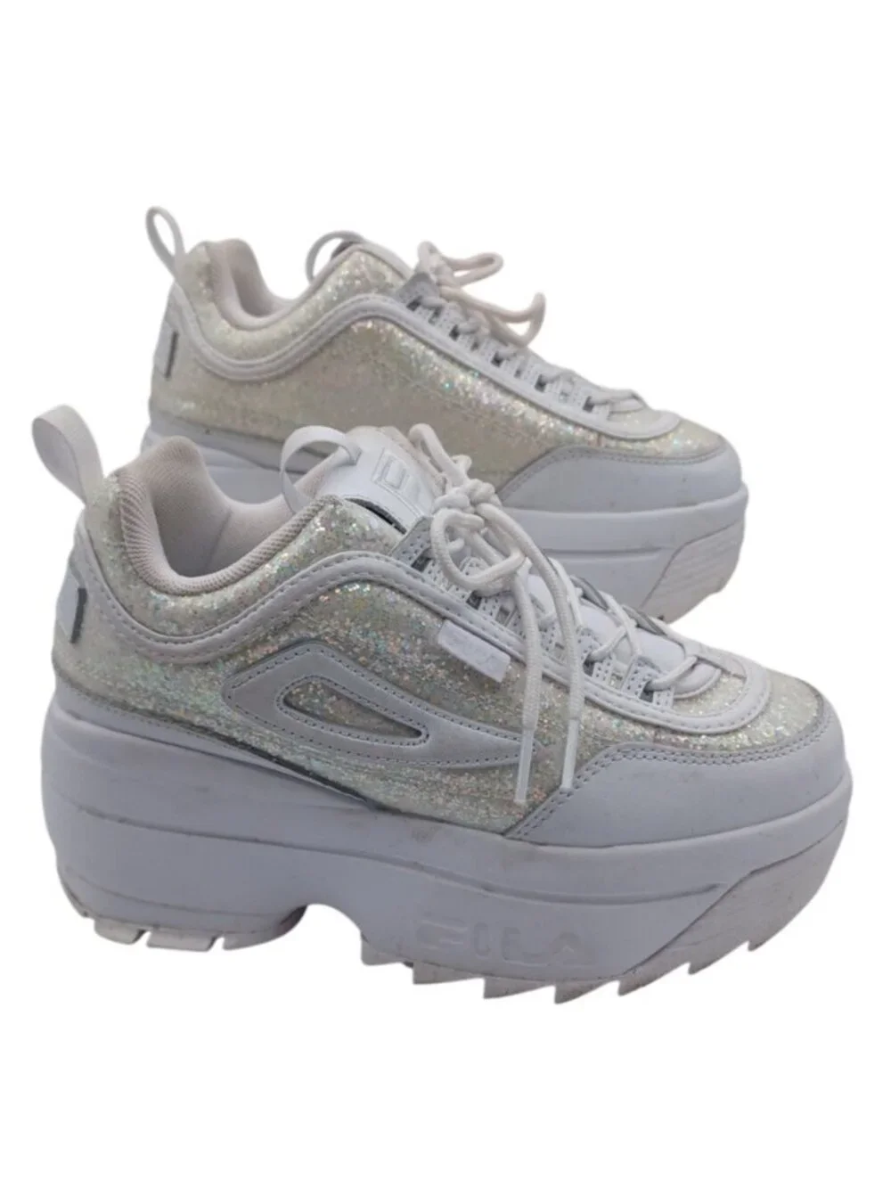 Fila Disruptor 2 Special Glitter Platform Sneakers Size 7 RARE